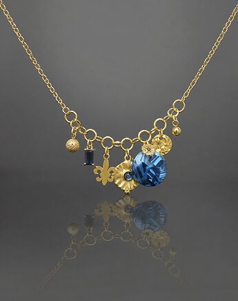 Alloys Collection - Zebra blue - naszyjnik /07.11.25/, KiKa pracownia