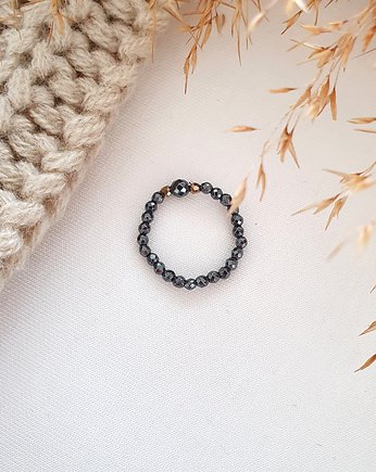 pierścionek z hematytu, LEI handmade 