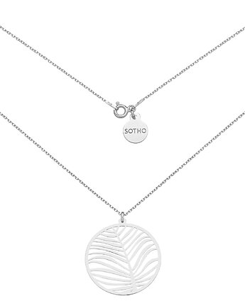 Srebrny naszyjnik z dużą rozetą, SOTHO