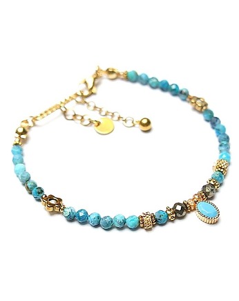 Opal niebieski  /29.10.25/ - bransoletka -  Szlachetna kolekcja