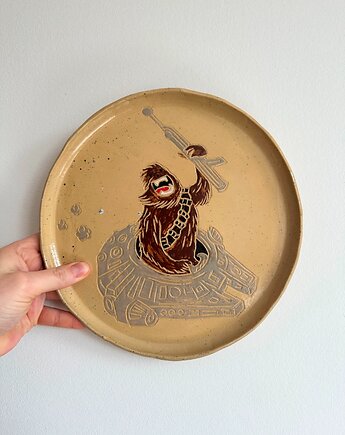 Talerz z Chewbacca, Start Wars, Gwiezdne Wojny, Glina & Lina