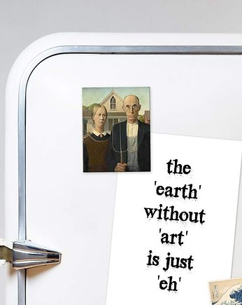 American Gothic - Grant Wood - magnes, Galeria LueLue