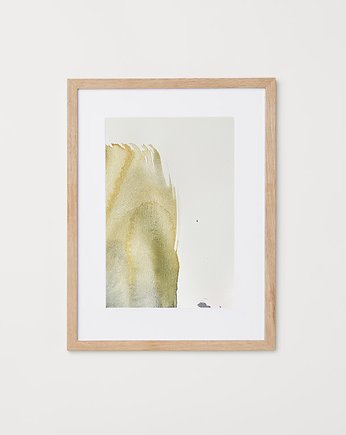 Abstrakcja PLAMY III/A5 obraz akwarela, Śmiała Sztuka