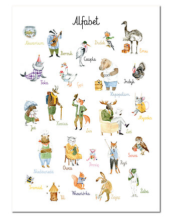 Plakat ze szkolnym alfabetem Hi Little, HI LITTLE