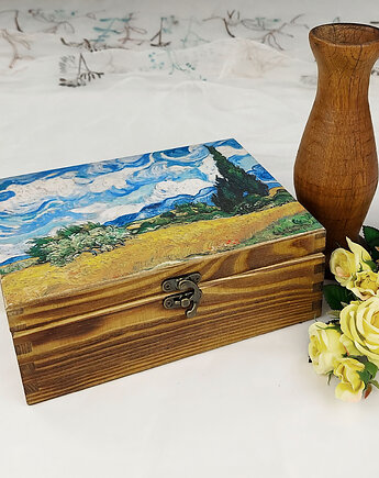 Szkatułka - cyprysy Van Gogha, Manufa