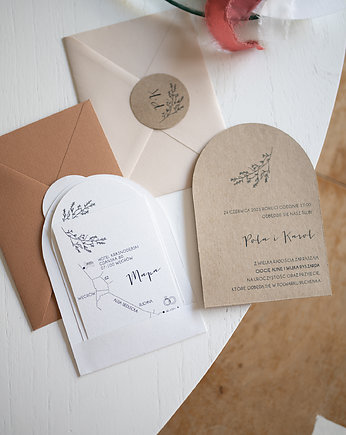 ARCHIE 01 zaproszenia ślubne 50 szt, Papel