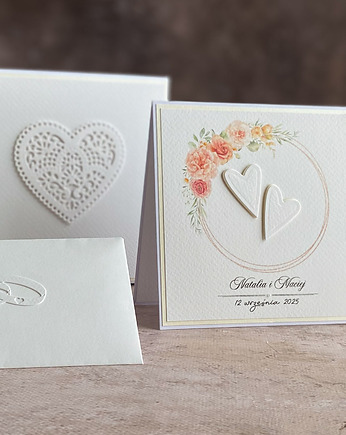 Kartka  ślubna z pudełkiem i kopertą, WP 42D, Anna Art and Crafts