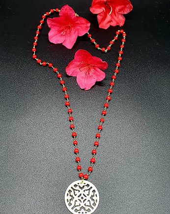 Naszyjnik  Mandala, Lilarose Handmade