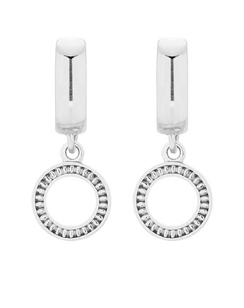 Srebrne kolczyki z ozdobnymi kółeczkami, SOTHO