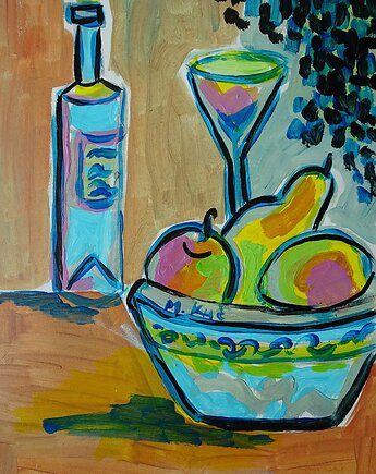 Obraz  fowizm martwa natura z owocami, alice oil on canvas
