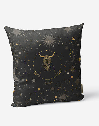 Poduszka dekoracyjna - Byk - znak zodiaku, ASARTEM