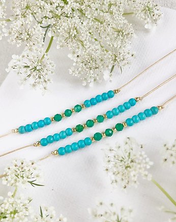 Bransoletka z magnezytem i onyksami, Gleeme Jewellery