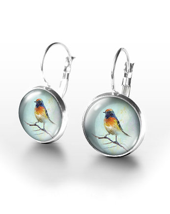 Kolczyki - Kolorowy ptak, yenoo