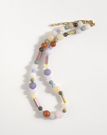 Kolorowy naszyjnik z kamieni naturalnych, ech studio