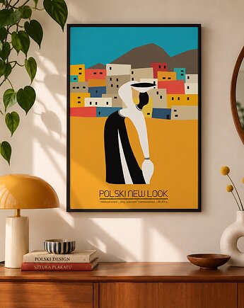 Plakat Fine Art giclee Meksykanka. Polski New Look, ma illustories