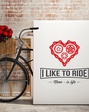 Plakat. I like to ride, studioixi