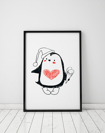 Plakat z pingwinem, Love Life and Forest