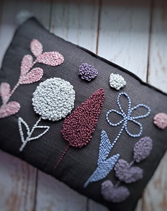 Nowość! Poduszka dekoracyjna kwiaty boho, PUCHAKI