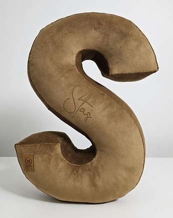 Poduszka dekoracyjna litera, literka, inicjały z imieniem - kolor do wyboru, Mama Otula