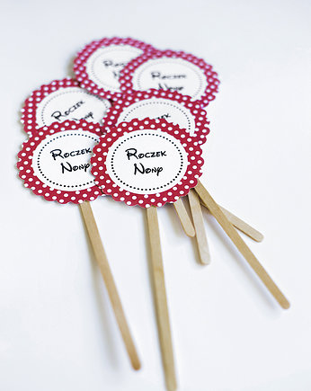 Pikery  personalizowane MYSZKA MINNIE 6 szt, WOW party