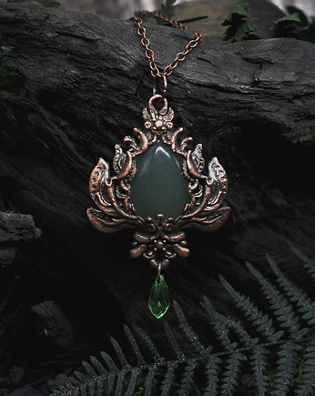 Miedziany ozdobny wisiorek z awenturynem, Spirit Of Copper