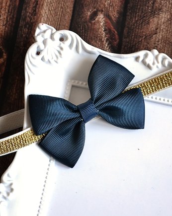 OPASKA dla dziewczynki granatowa kokardka, FairyBows