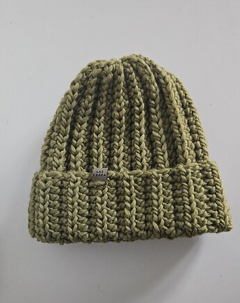 Czapka wełniana w kolorze zielonej oliwki, Las i Łąka