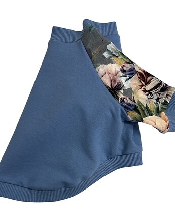 Bluza dla psa z raglanowym rękawem KWIATY rozmiar M, Psia szafa