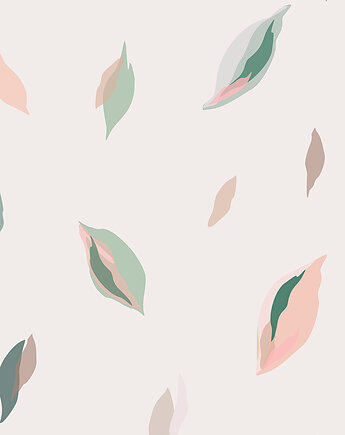 Tapeta dla dzieci Pink Leaves, Humpty Dumpty Room Decoration
