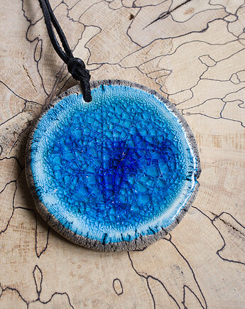 Naszyjnik ceramiczny turkus, studnia ceramiczna