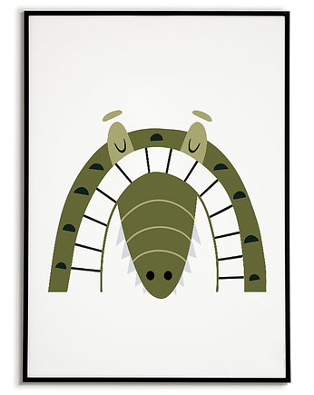 Plakat do pokoju dziecięcego - KROKODYL, Bajkowe Obrazki