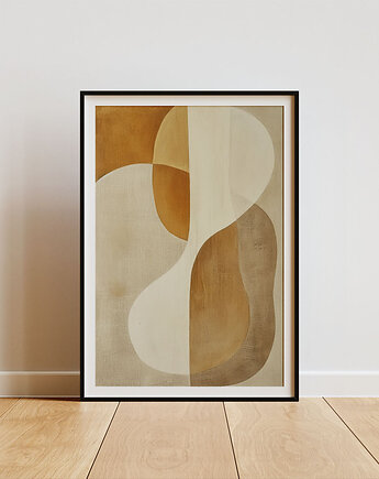 Plakat - Abstract beige shapes 1, Harry Monkey