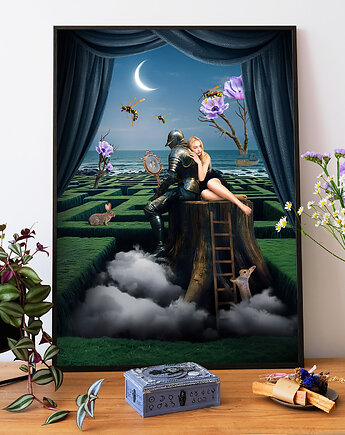Surrealistyczny Plakat "High Hopes" Kolaż, Olśnienia