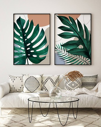 Zestaw boho liście - plakaty, HOG STUDIO