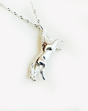 Naszyjnik z koniem,  srebrny koń , konik, hippika, Anemon Atelier