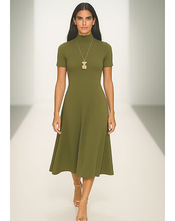 Sukienka khaki YY300050, YULIYA BABICH