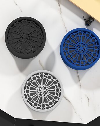 Tunele do uszu 20-100mm gotycka rozeta  / czarne / 14 kolorów, plugi siodłowe, Spirit Of Copper