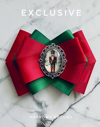 Brosza z Dziadkiem do orzechów Kolekcja Christmas  NEW, Pudrowy Różowy