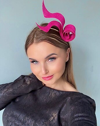 Fascynator  ROSSA AMARANT oraz inne kolory, MONIKA SAXTON LUXURIOUS MILLINERY