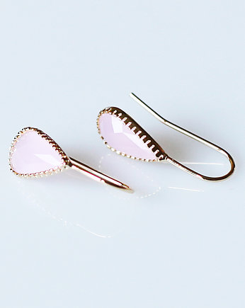 Kolczyki pozłacane Gold and Pink Drop, Mitsu