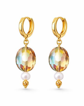 Kolczyki złote CRYSTAL GOLD, ISSI Jewelry