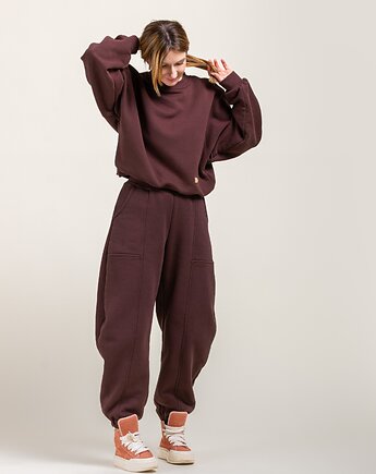 Hot Chocolate - czekoladowy komplet dresowy basic, Bohemian Soul atelier by M.