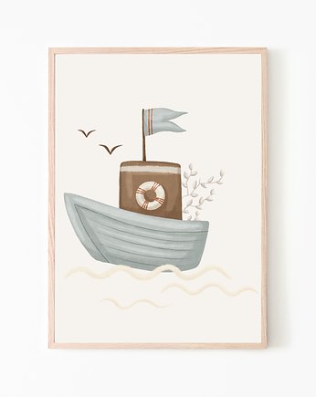 PLAKAT, OBRAZEK Morskie przygody nr.3, Dekoracjan