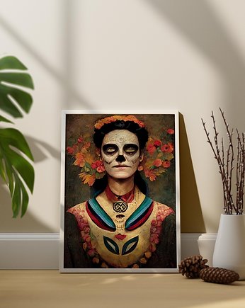 Plakat Frida Halloween, Abstraktoria