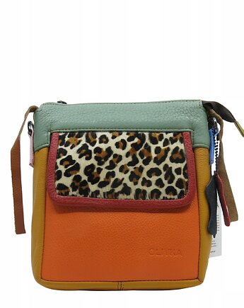 Torebka listonoszka damska skórzana regulowany pasek zero waste OLIVKA, Olivka Warsaw