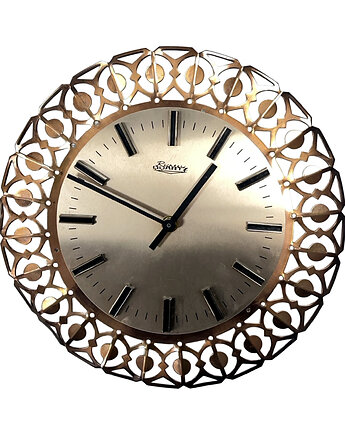 Zegar ścienny Richter mosiądz ażurowy, RFN, lata 60., Good Old Things