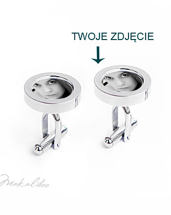 Z Twoim zdjęciem- spinki stalowe, Makaliboo