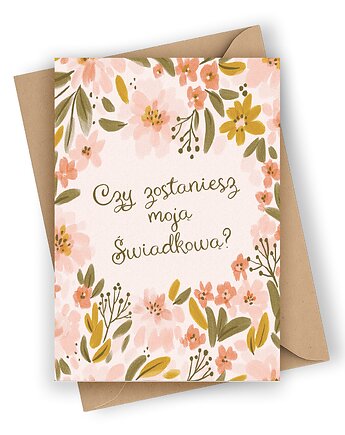 Kartka dla świadkowej- Czy zostaniesz moją świadkową?, Czarna Owca Karteczki