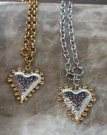 Naszyjnik damski łańcuszek z sercem, Chmolowska Jewellery