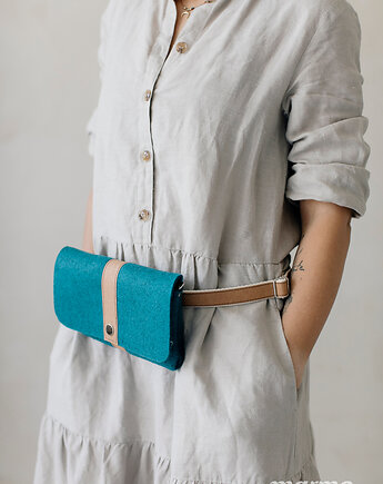 Marmollada - torebka filcowa mała TURKUS + b, marmollada